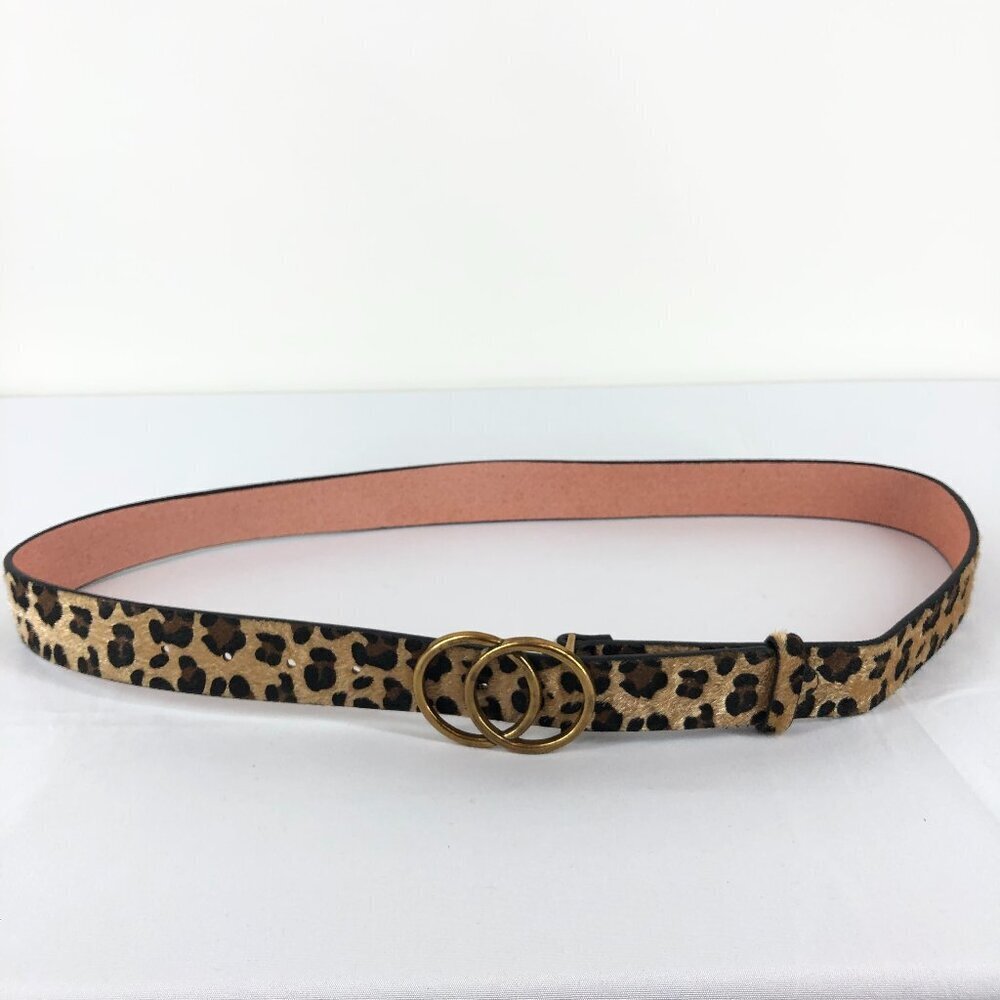 Leopard Print Man Made Material Belt 44 Inches Long